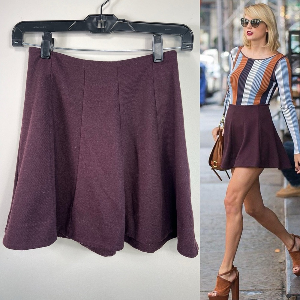 Taylor Swift Exact - Urban Outfitters/Kimichi Blue skirt, extra small Maroon